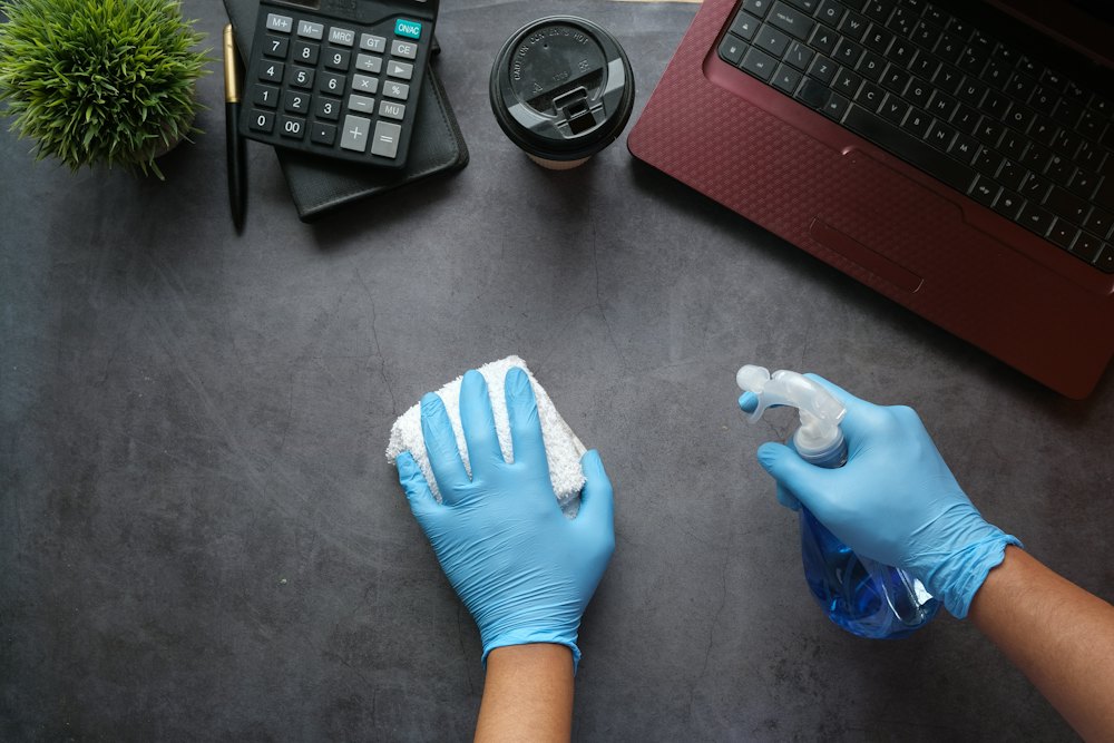 Desks disinfected: commercial cleaning in Charlotte, NC